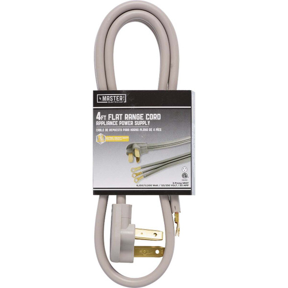 Master Electrician 4 Ft. 6/2 + 8/1 Ga. 3-Conductor Range Cord 09014ME