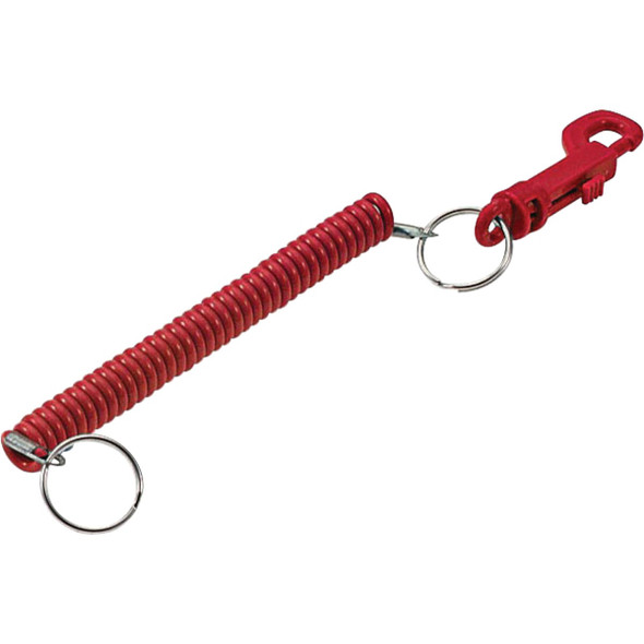 Lucky Line Tempered Steel 7/8 In. Designer Coil Key Chain 41601