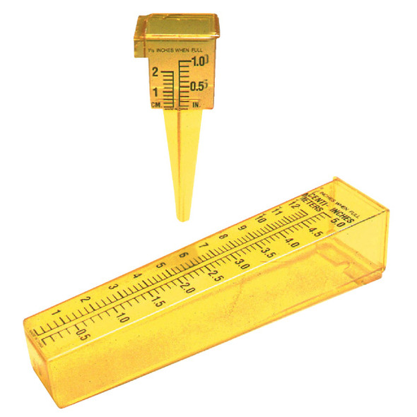 Taylor 5 In. Plastic 2-in-1 Rain Gauge 2715