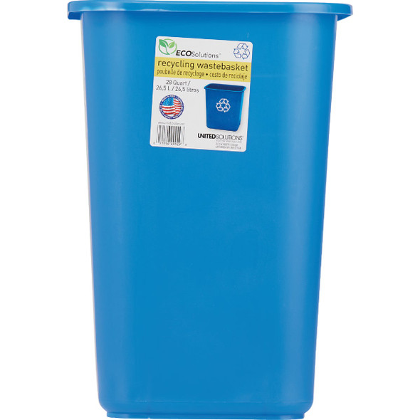 United Solutions 28 Qt. Recycling Office Wastebasket United Solutions 28 Qt. Recycling Office Wastebasket