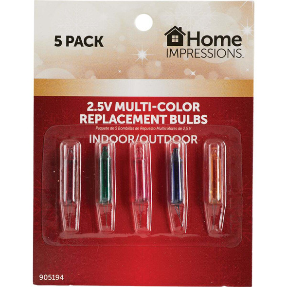 Home Impressions Mini Multi 2.5V Replacement Light Bulb (5-Pack) KT-2024-S16