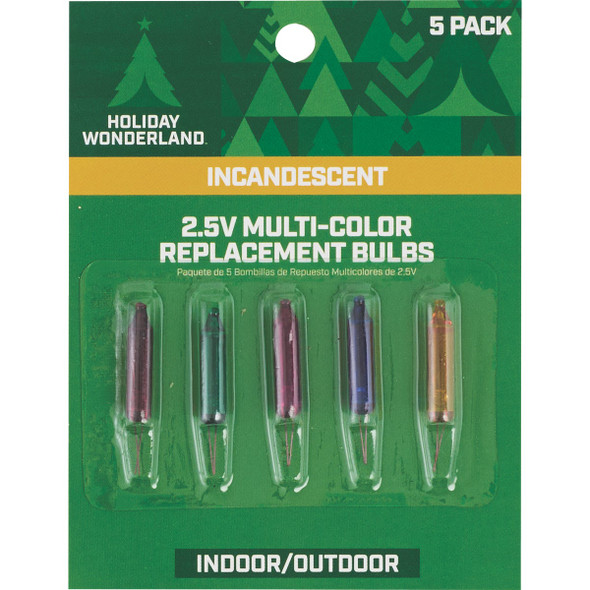 Home Impressions Mini Multi 2.5V Replacement Light Bulb (5-Pack) KT-2024-S16
