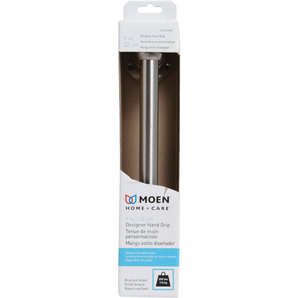 Moen Home Care 9 In. Designer Hand Grip, Brushed Nickel LR2250DBN 429430