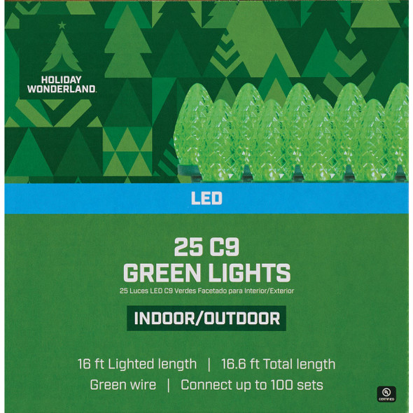 Home Impressions Green 25-Bulb C9 LED Light Set KT-LED-2429 900135