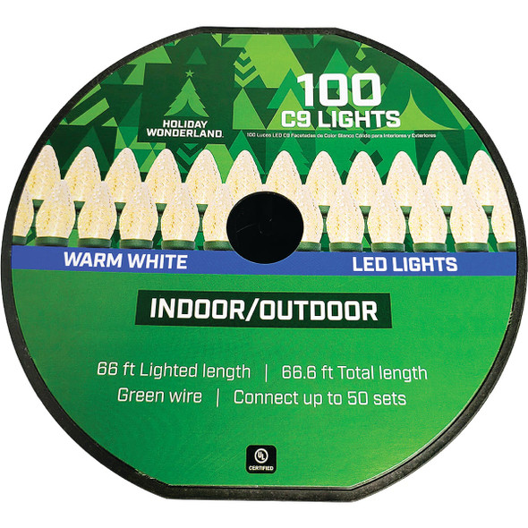 Home Impressions Warm White 100-Bulb C9 LED Light Set KT-LED-2430 906005
