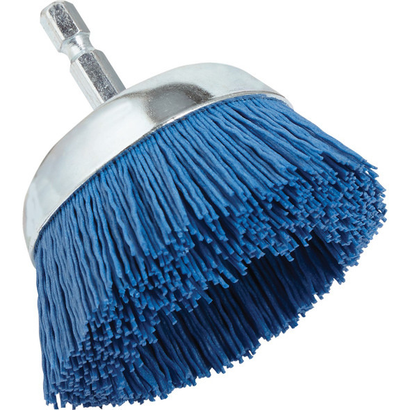 Dico Nyalox 2-1/2 In. Blue Fine Drill-Mounted Brush 7200007