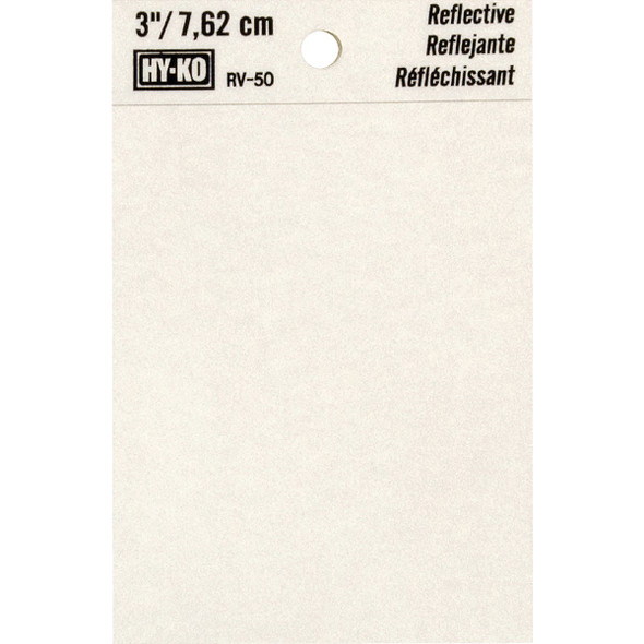 Hy-Ko 3 In. Vinyl Adhesive Symbol, Blank RV-50/BL Pack of 10