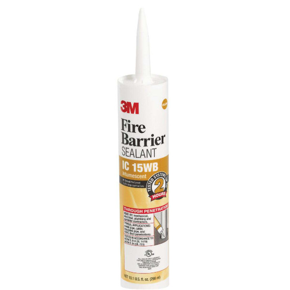 3M 10.1 Oz. 3-Hour Fire Barrier Sealant, Yellow IC 15WB+