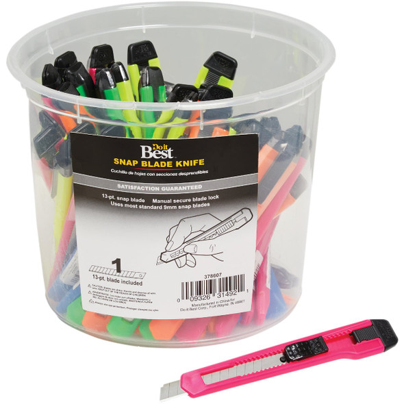 Do it 9 mm 13-Point Snap-Off Knife Display K13-50-DIB Pack of 50