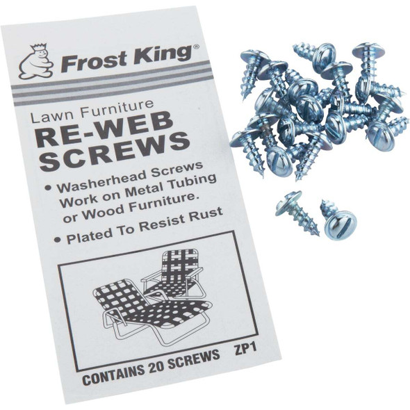 Frost King Outdoor Chair Webbing Screws (20-Pack) ZP1