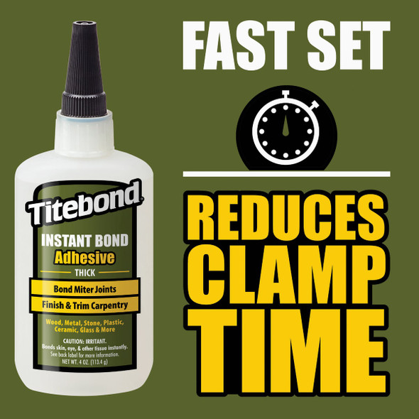 Titebond 2 Oz. Instant Bond Thick Viscosity CA Wood Glue 6221 300845