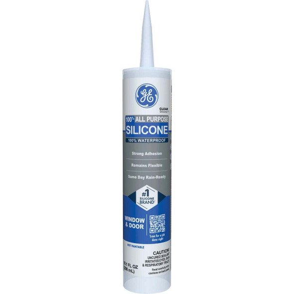 GE Window & Door All-Purpose Sealant, Clear, 10.1 Oz. Cartridge 2795576
