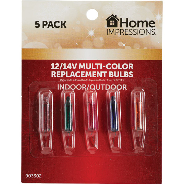 Home Impressions Mini Multi 12V/14V Replacement Light Bulb (5-Pack)