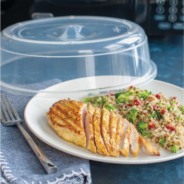 Nordic Ware 10.5 In. White Microwave Splatter Cover 65000 626040