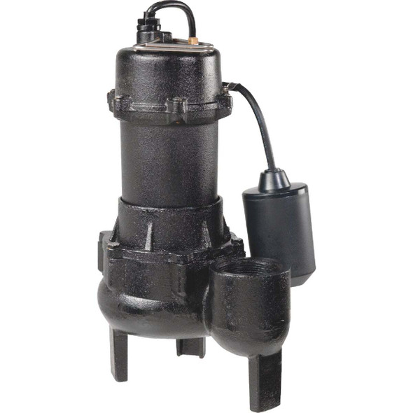 Wayne 1/2 H.P. Cast Iron Sewage Ejector Pump with Tether Switch RPP50