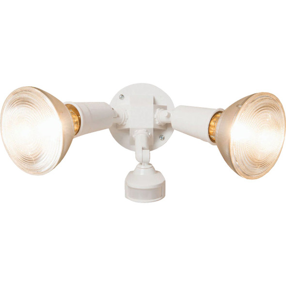 Halo White Motion Sensing Dusk To Dawn Incandescent Floodlight Fixture MS34W