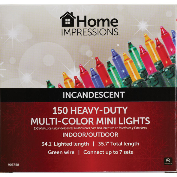 Home Impressions Multi 150-Bulb Heavy-Duty Mini Incandescent Light Set