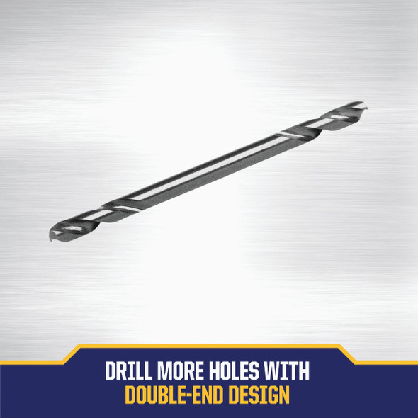 Irwin 1/8 In. Black Oxide Double-End Drill Bit