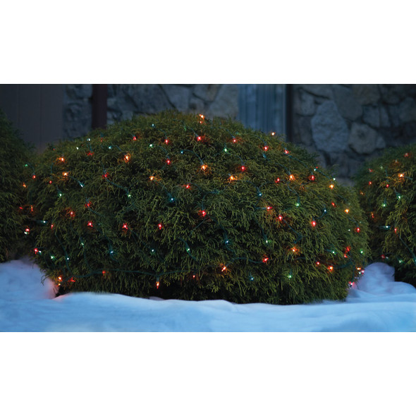 Home Impressions Multi 150-Bulb Mini Incandescent 4 Ft. x 6 Ft. Heavy-Duty Net Light Set