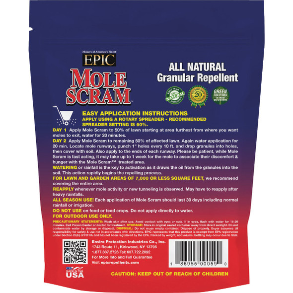 Mole Scram 10 Lb. Granular Organic Mole Repellent 12010 710635