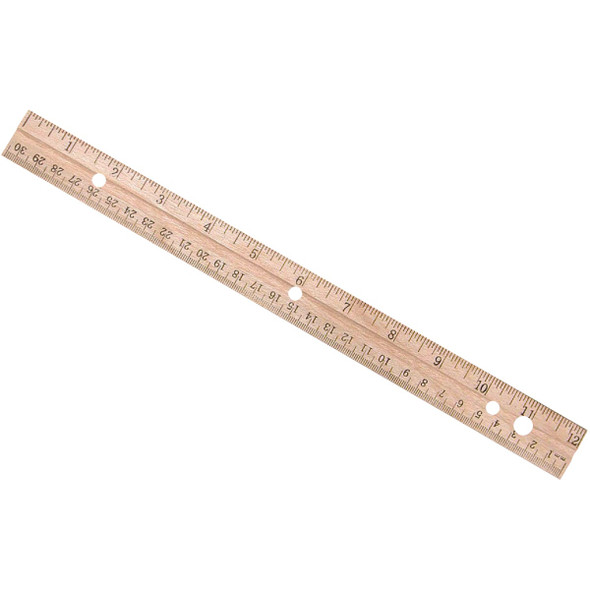 Westcott 12 In. Wood Ruler 10702