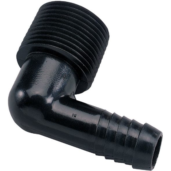 Orbit 3/4 In. MNPT x 1/2 In. Barbed High Impact Plastic Elbow 94360