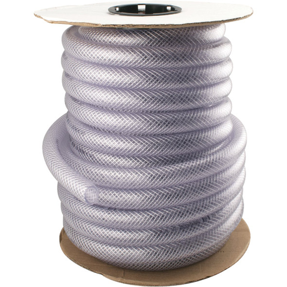 Abbott Rubber 7/8 In. x 5/8 In. x 75 Ft. Clear T12 Braided PVC Tubing T12005004
