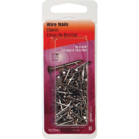 Hillman Anchor Wire 5/8 In. 19 ga Bright Wire Nails (1.75 Oz.) 122545