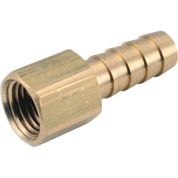 Anderson Metals 3/8 In. ID x 1/4 In. FPT Brass Hose Barb 757002-0604 Pack of 5