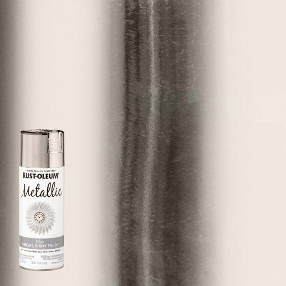 Rust-Oleum Specialty 11 Oz. Metallic Satin Spray Paint, Silver 340648