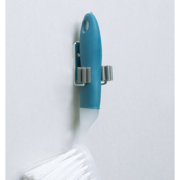 Spring Loaded Clip Vinyl Coated Storage Hook (2-Pack)