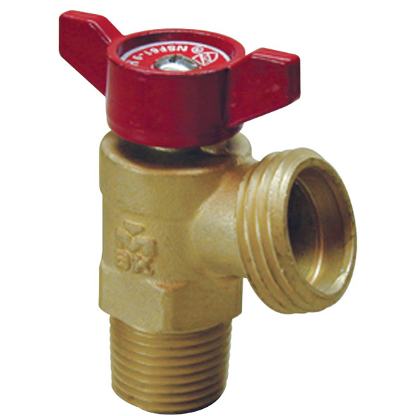 ProLine 1/2 In. MIP x 3/4 In. MHT Brass Boiler Drain 102-053HN