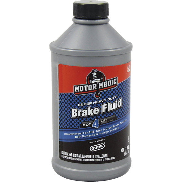 MotorMedic 12 Oz. Super Heavy-Duty DOT 4 Brake Fluid M4512/6 MotorMedic 12 Oz. Super Heavy-Duty DOT 4 Brake Fluid M4512/6
