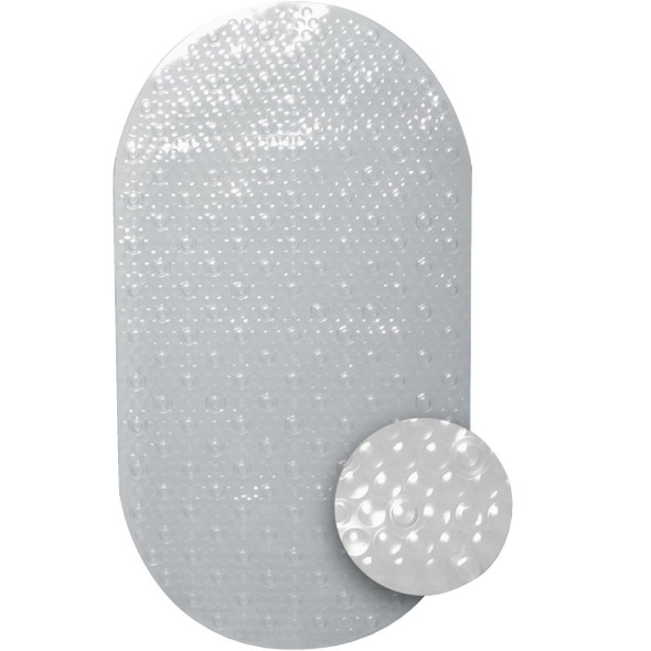 Zenith Zenna Home 15-7/10 In. x 27-1/2 In. Clear Bath Mat 80KK04