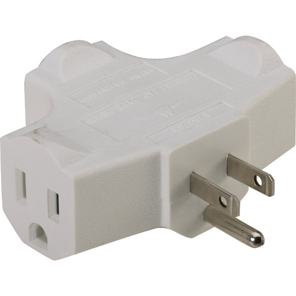 Do it White 15A 3-Outlet Tap LA-24-W