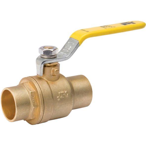 ProLine 1/2 In. SWT x 1/2 In. SWT Brass Ball Valve 107-843NL