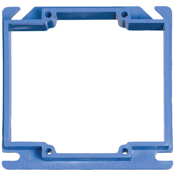 Carlon Gang Type 4 In. x 4 In. Square Raised Cover A420RR