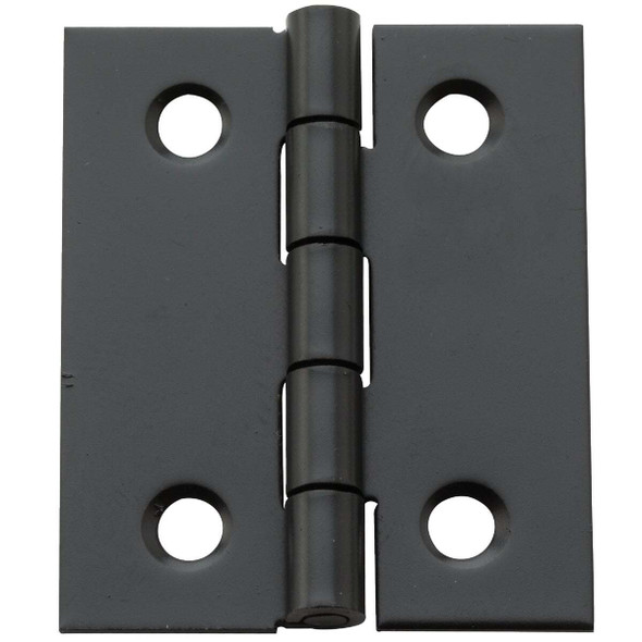 National Hardware 1-1/2 In. X 1-1/4 In. Oil Rubbed Bronze Broad Hinge (2-Pack)