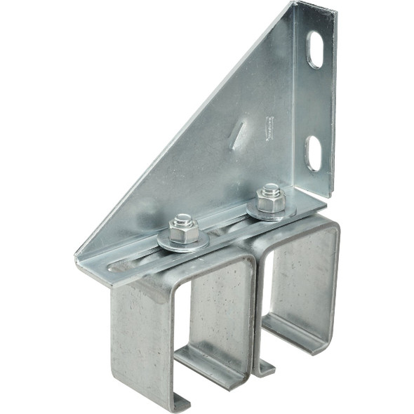 National Hardware Galvanized Double Box Rail Barn Door Bracket N104-786