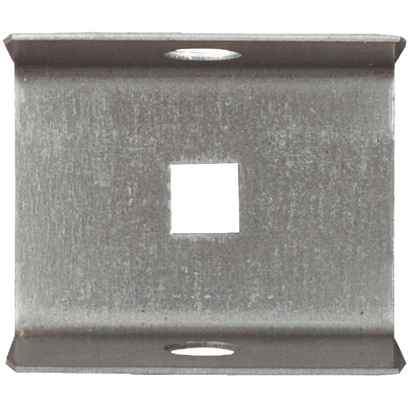 National Hardware Galvanized Box Rail Steel Barn Door Rail End Cap N104-307 708097