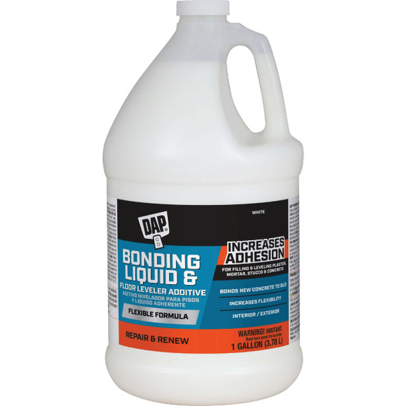 Dap 1 Gal. Bonding Liquid & Floor Leveler Additive, White 7079835090