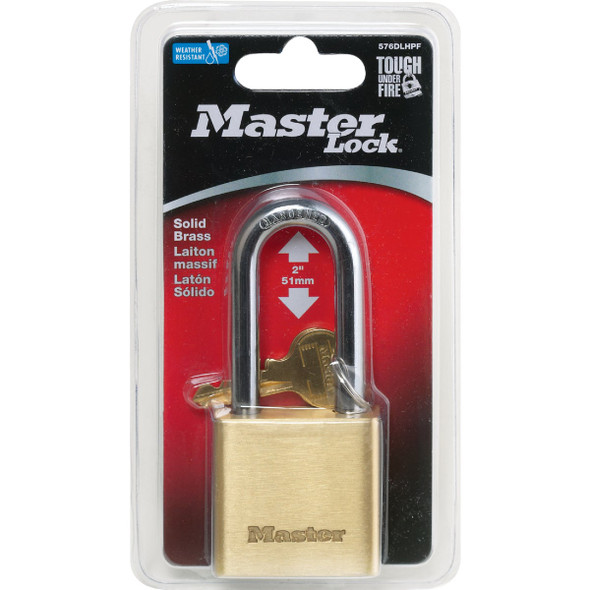 Master Lock 1-3/4 In. Solid Brass Keyed Different Padlock