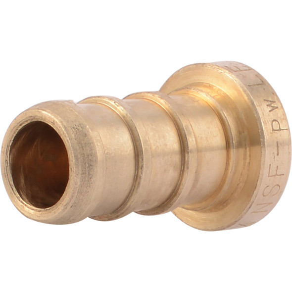 SharkBite 3/8 In. Barb Brass PEX Test Plug UC512LFA