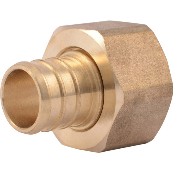 SharkBite 3/4 In. Barb x 3/4 In. FPT Brass PEX Adapter UC530LFA