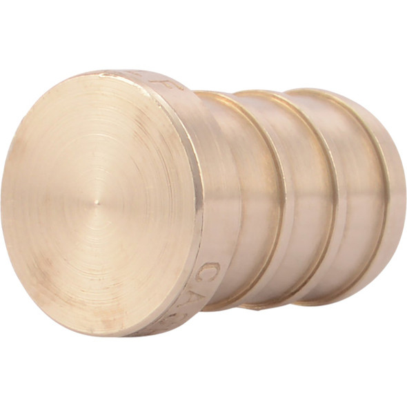 SharkBite 1/2 In. Barb Brass PEX Test Plug UC514LFA