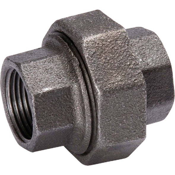 Southland 1-1/4 In. Ground Joint Malleable Black Iron Union 521-706HN