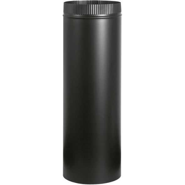 Imperial Snaplock 6 In. x 24 In. 1200 F Black Stove Pipe BM0111