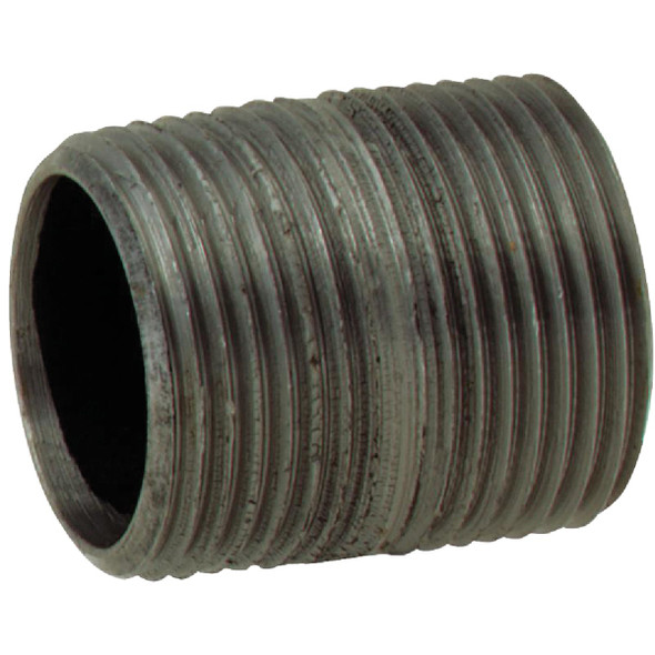 Anvil 2 In. x Close Schedule 40 Steel Black Iron Nipple 8700144457