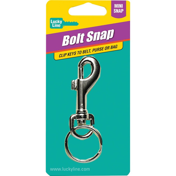 Lucky Line Nickel-Plated Steel 1-1-8 In. x 3-1-8 In. L. Key Chain 45101 572594