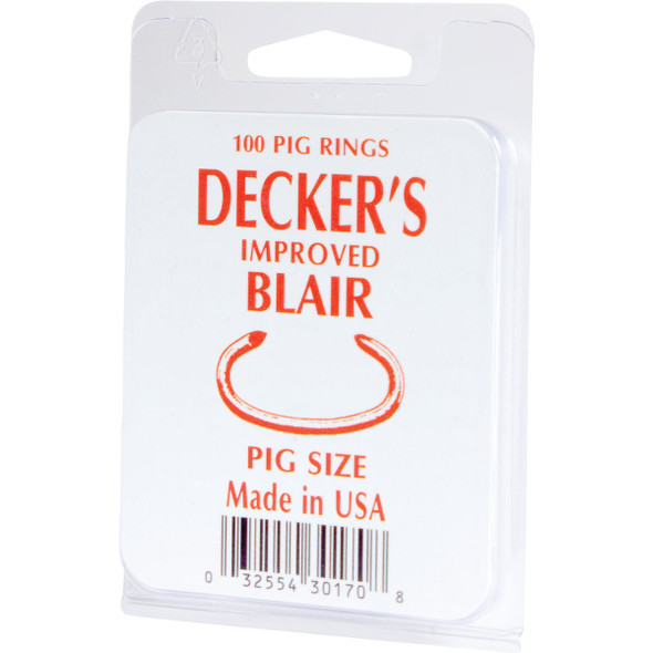 Decker Blair Steel Pig Ring (100-Pack) #4